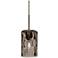Besa Cruise 4 2/3" Wide Smoke Glass Bronze Mini Pendant
