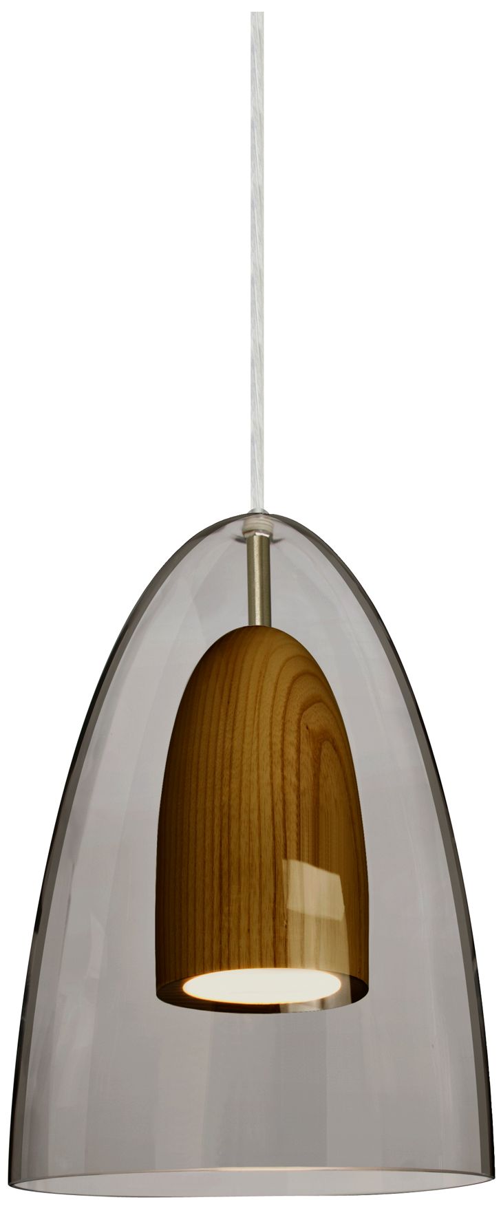 Besa Dano Pendant 9 Wide Satin Nickel Finish - Made to Order