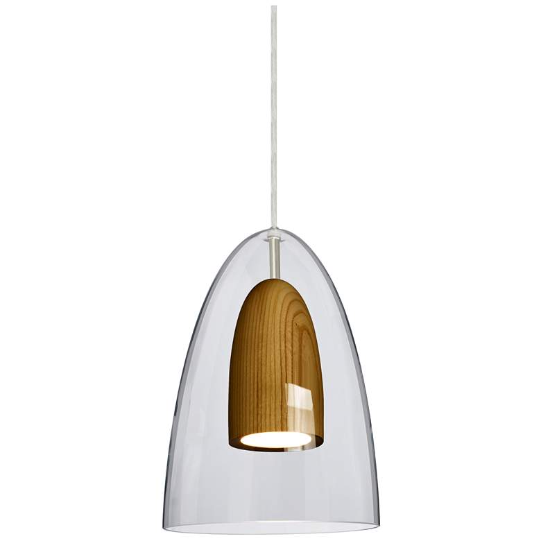 Image 1 Besa Dano Pendant 9 Wide Satin Nickel Finish