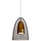 Besa Dano Pendant 9 Wide Satin Nickel Finish