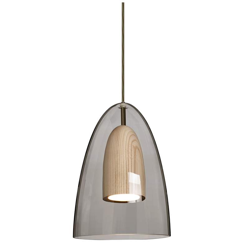 Image 1 Besa Dano Pendant 9 Wide Satin Nickel Finish