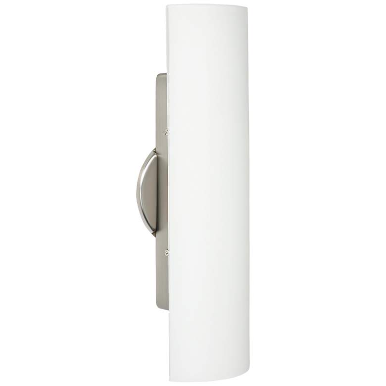 Image 1 Besa Darci 15 1/2 inch High Satin Nickel Sconce