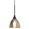 Besa Divi 3 1/4" Wide Gold Foil/Bronze Mini Pendant