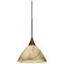 Besa Domi 5" Wide Bronze Dome LED Mini Pendant