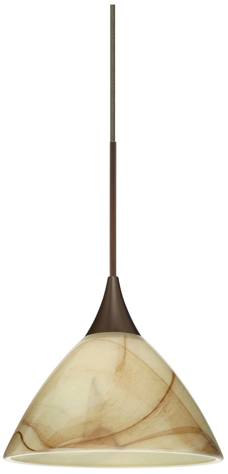 Besa Domi 5" Wide Bronze Dome LED Mini Pendant - Made to Order