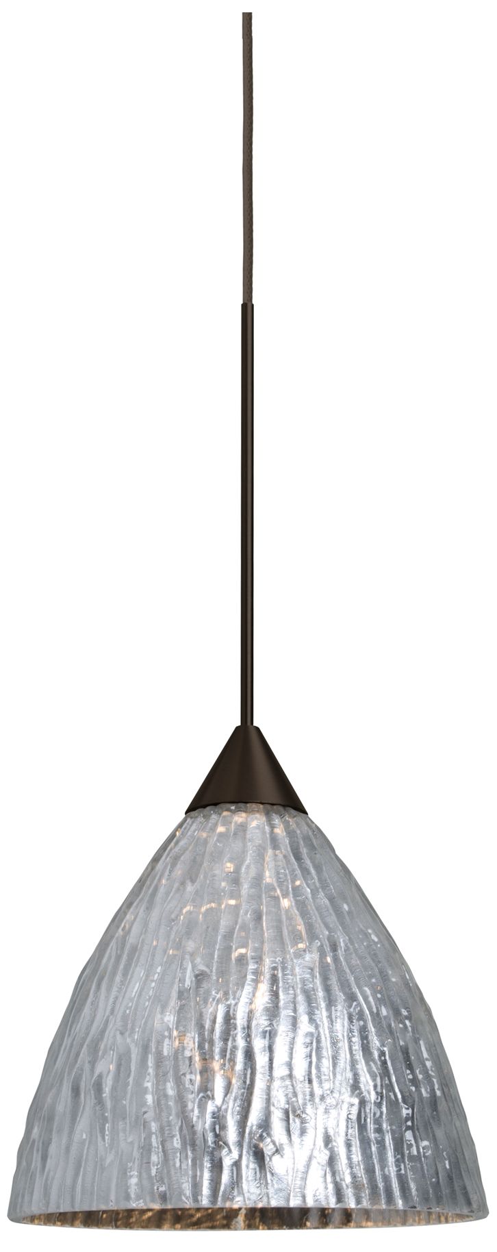 Besa Eve Pendant 5 Wide Satin Nickel Finish - Made to Order