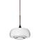 Besa Focus 6 1/2" Wide Bronze Clear Glass Mini Pendant