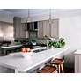 2_Besa Gala Pendant 6.75 Wide Satin Nickel Finish more views
