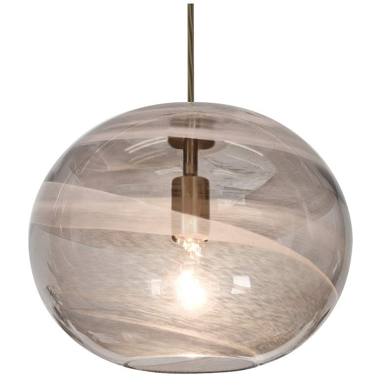Image 1 Besa Geno Pendant 13 Wide Bronze Finish