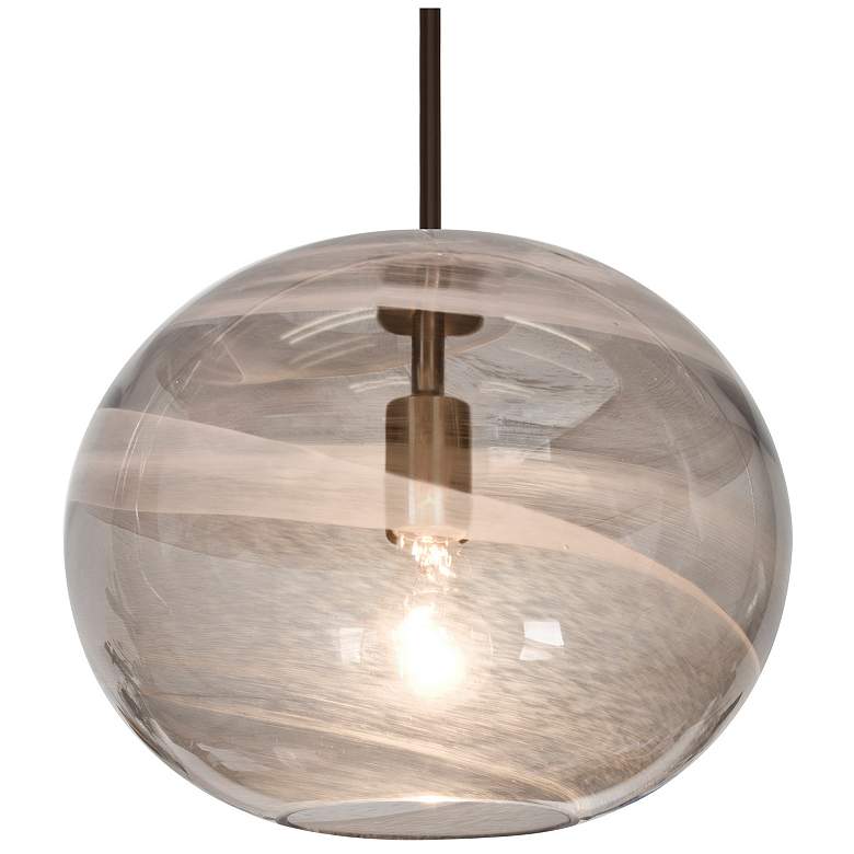 Image 1 Besa Geno Pendant 13 Wide Bronze Finish