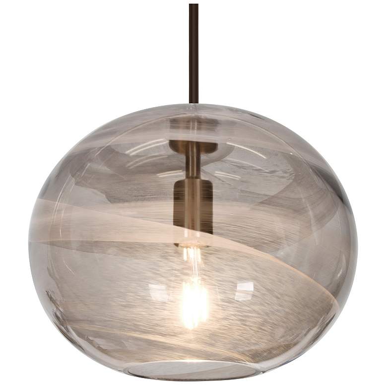 Image 1 Besa Geno Pendant 13 Wide Satin Nickel Finish