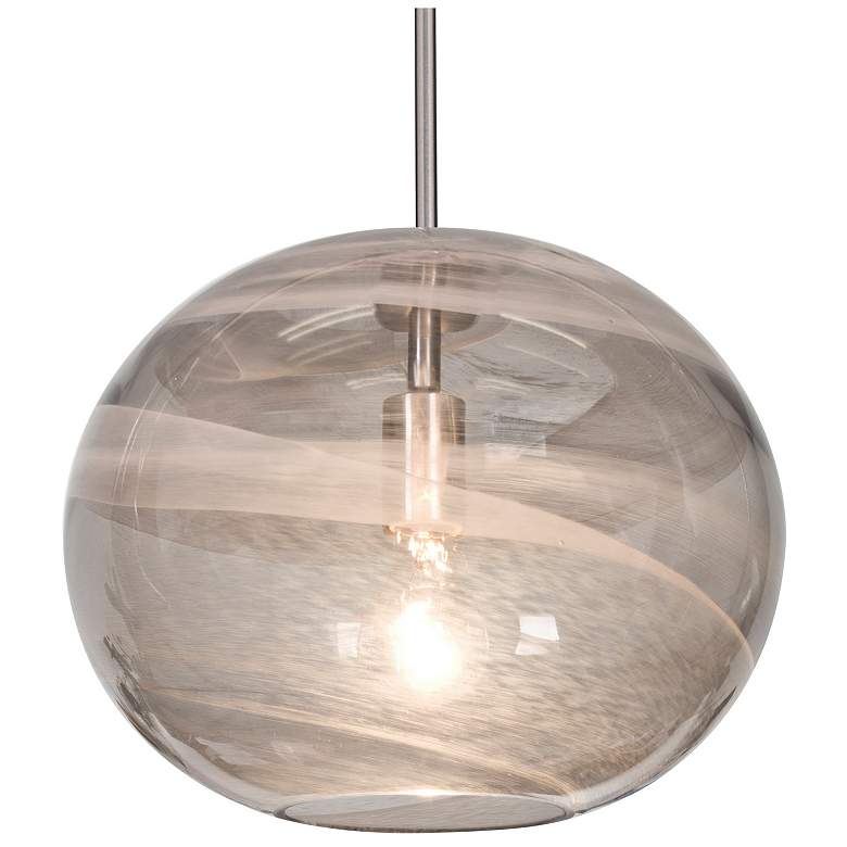 Image 1 Besa Geno Pendant 13 Wide Satin Nickel Finish