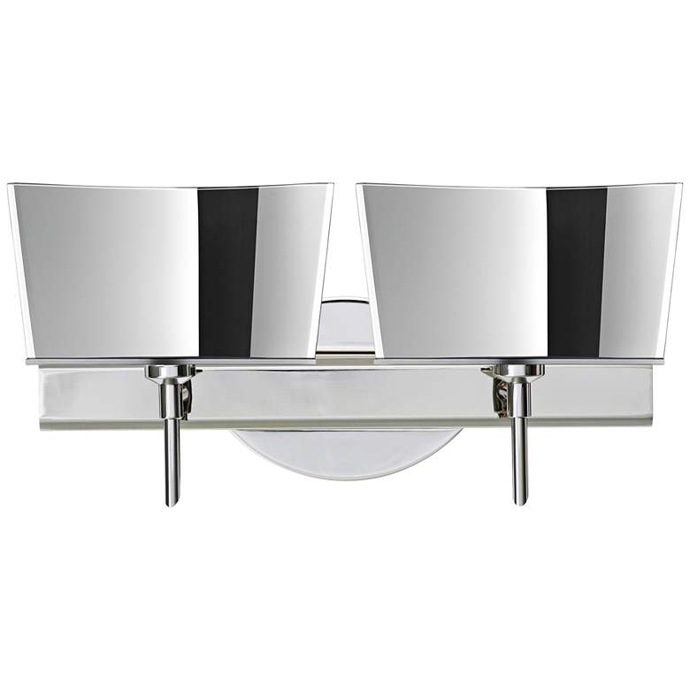 Image 1 Besa Groove 15 1/2 inch Wide Chrome LED Bath Light