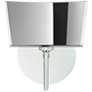 Besa Groove 8" High Chrome Mirror-Frost LED Wall Sconce