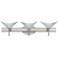 Besa Hoppi 22 1/2" Wide Marble/Satin Nickel 3-Light Bath Light