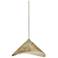 Besa Hoppi 7 1/2" Wide Mocha/Satin Nickel Mini Pendant