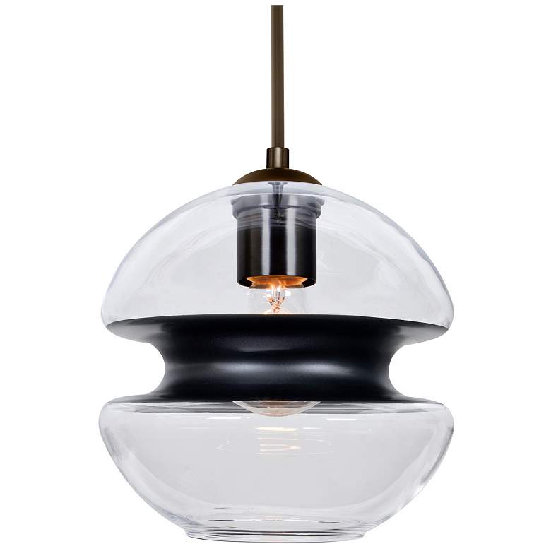 Image 1 Besa Hula 8 Pendant Clear/Black