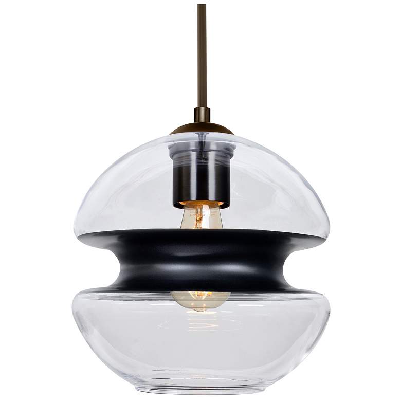 Image 1 Besa Hula 8 Pendant Clear/Black