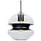 Besa Hula 8 Pendant Clear/Black