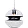 Besa Hula 8 Pendant Clear/Black