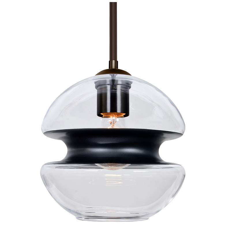 Image 1 Besa Hula 8 Pendant Clear/Black