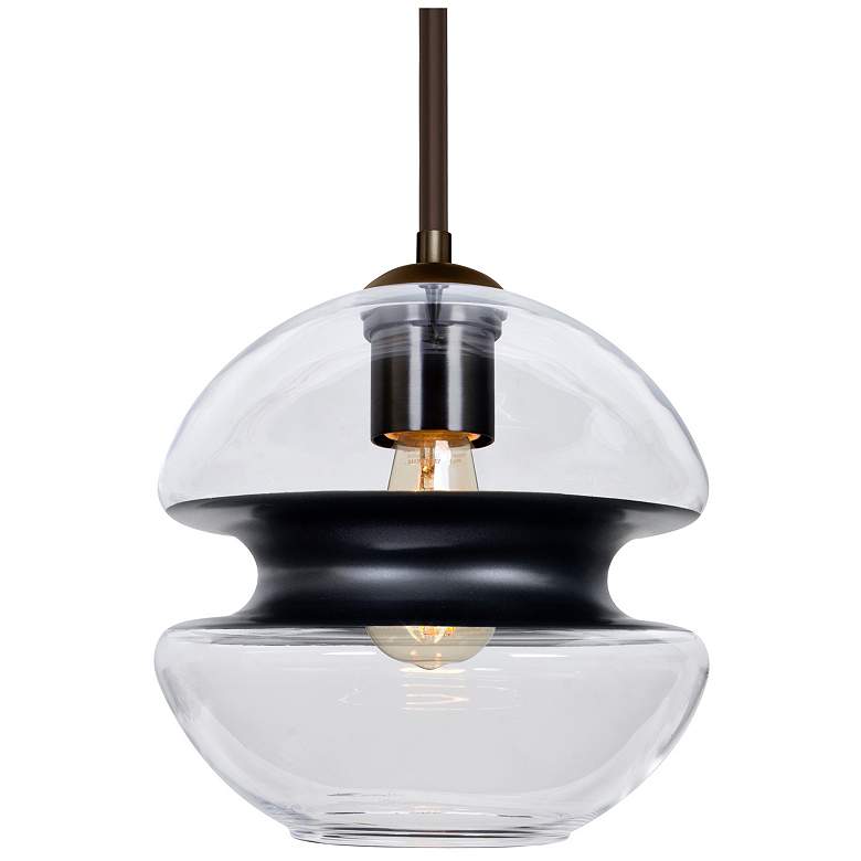 Image 1 Besa Hula 8 Pendant Clear/Black