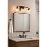 2_Besa Jilly 25" Wide Vapor Clear/Satin Nickel 3-Light Bath Light more views