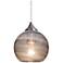 Besa Jilly 6 1/2" Satin Nickel Vapor Smoke Art Glass Modern Pendant