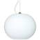 Besa Jordo 13" Wide Opal Matte/Satin Nickel Cable Pendant