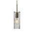 Besa Juni 10 3 1/2" Wide Modern Clear Glass Cylinder Mini Pendant