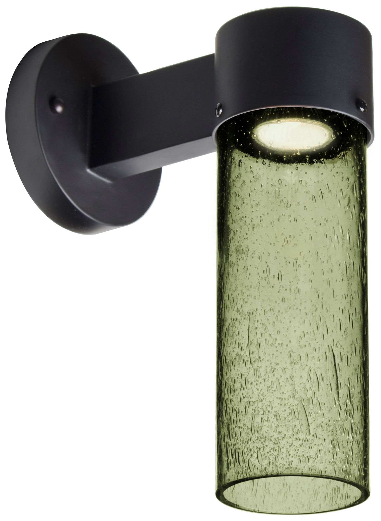 Besa Juni 10" Moss Bubble/Black LED Outd