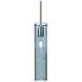 1_Besa Juni 16 3 1/2"W Blue Glass Satin Nickel Mini Pendant