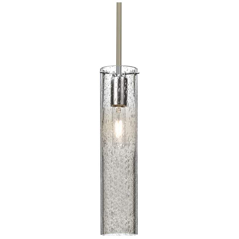 Image 1 Besa Juni 16 3 1/2"W Clear Glass Satin Nickel Mini Pendant