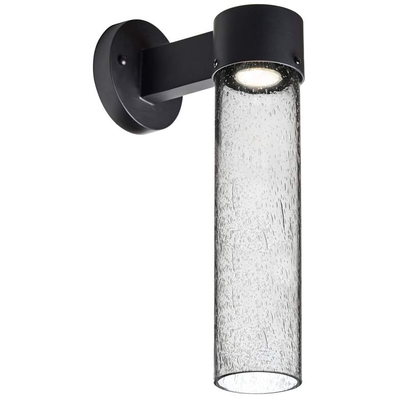 Image 1 Besa Juni 17 1/2" High Black LED Outdoor Wall Light