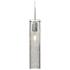 Besa Juni 3 1/2"W Satin Nickel and Clear Glass Mini Pendant