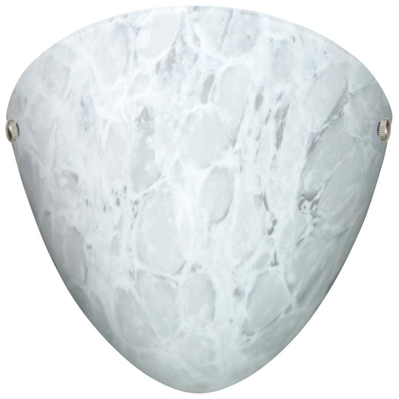 Image 1 Besa Kailee 9 1/2" High Carrera/Satin Nickel Wall Light