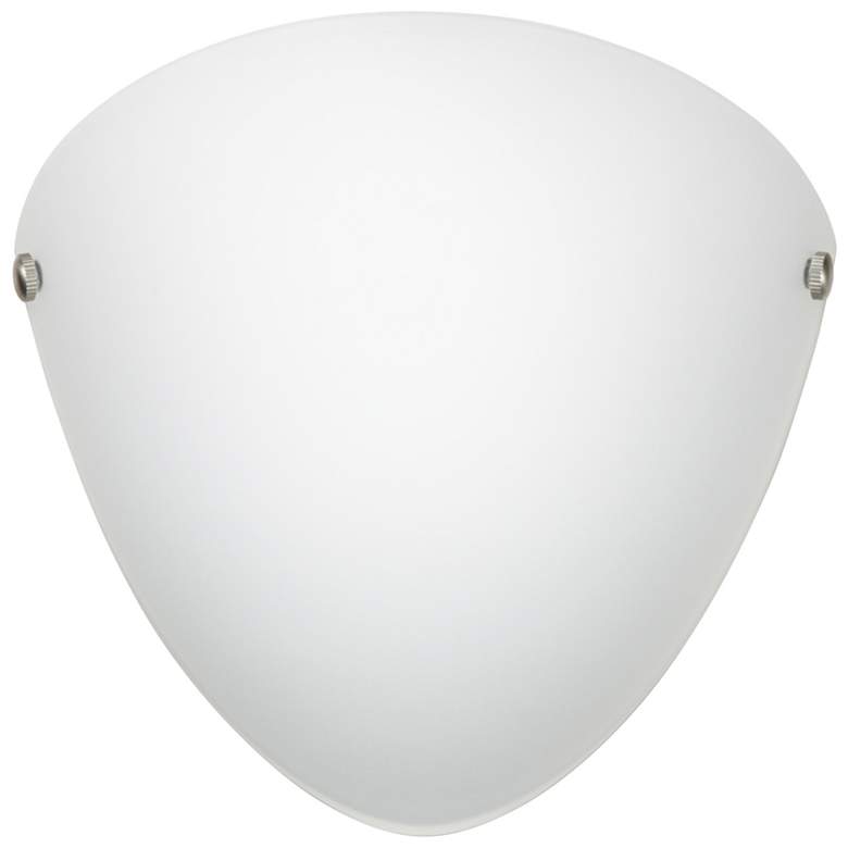 Image 1 Besa Kailee 9 1/2" High Opal Matte/Satin Nickel Wall Sconce