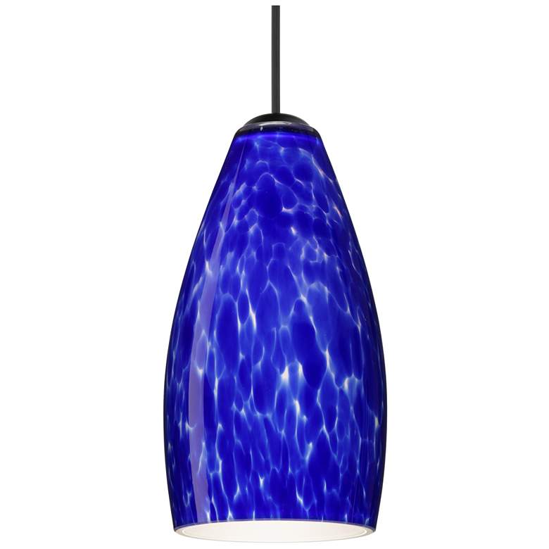 Image 1 Besa Karli 4" Wide Blue Cloud/Black Mini Pendant