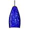Besa Karli 4" Wide Blue Cloud/Black Mini Pendant