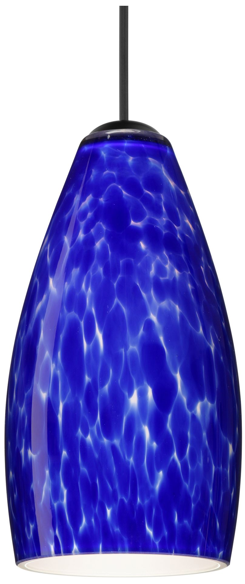 Besa Karli 4" Wide Blue Cloud/Black Mini Pendant - Made to Order