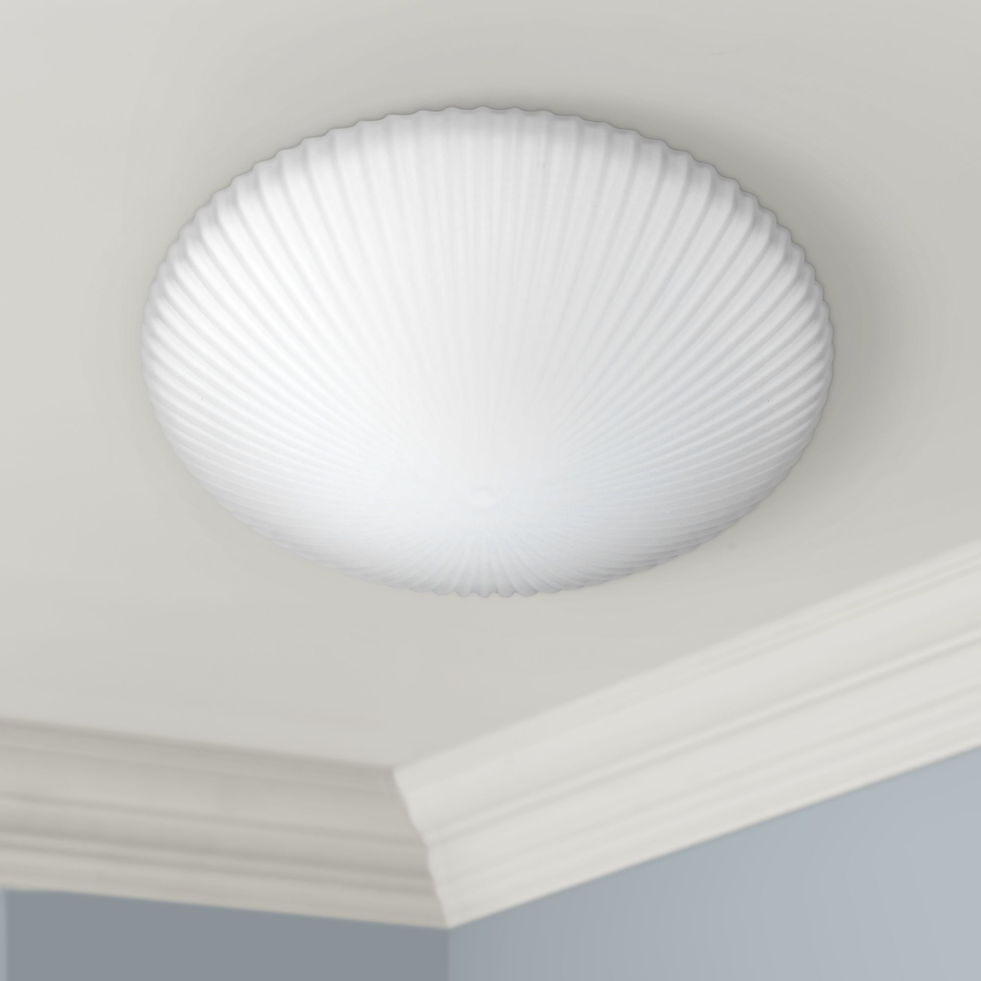 Thumbnail1 of Besa Katie 12" Wide Opal White Glass Dome Ceiling Light - Made to Order