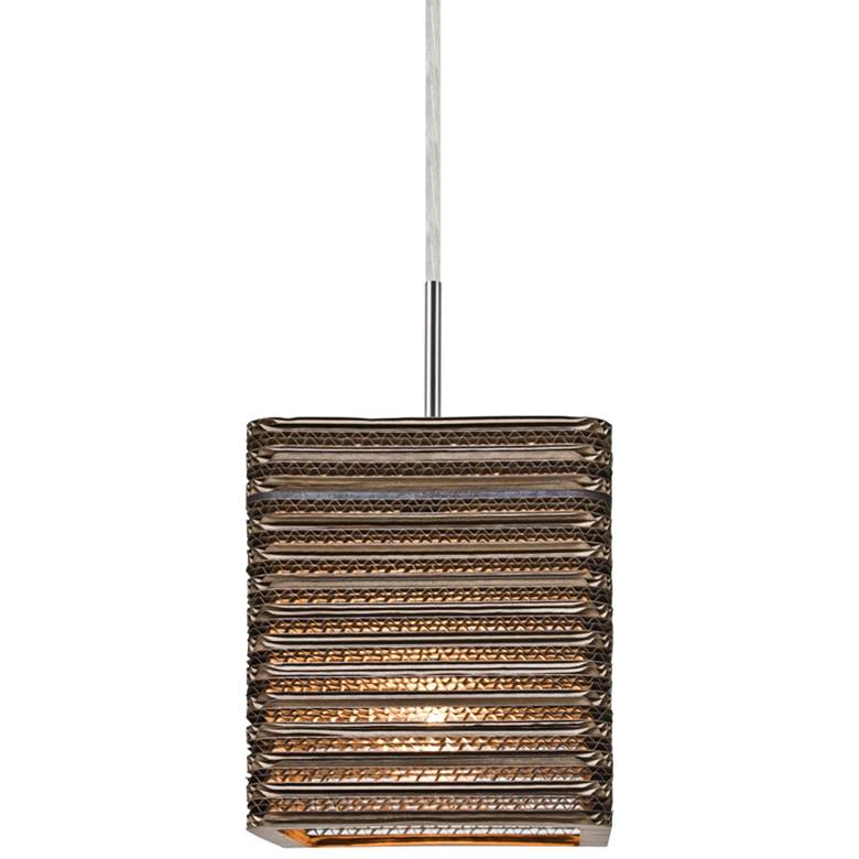 Image 1 Besa Kirk 6" Wide Cardboard LED Mini Pendant