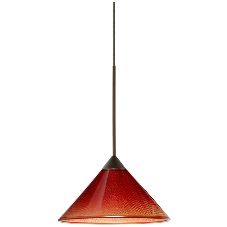 Image 1 Besa Kona 5 1/2" Wide Sunset/Bronze Mini Pendant