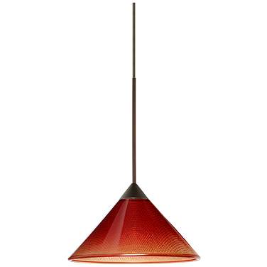 Besa Kona 5 1/2" Wide Sunset/Bronze Mini Pendant