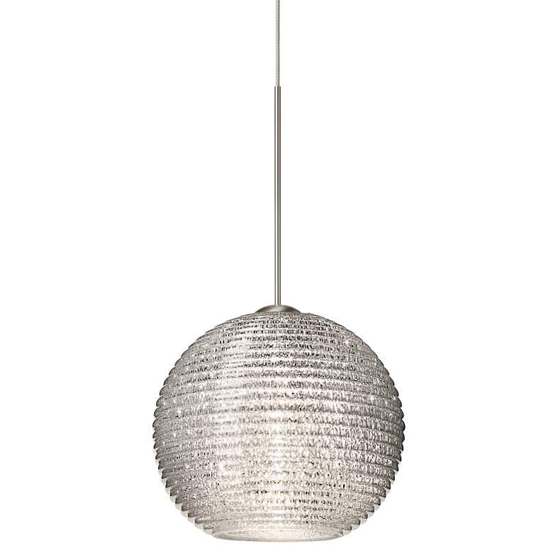 Image 2 Besa Kristall 6" Wide Glitter Globe Mini Pendant Light