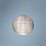 1_Besa Kristall 6" Wide Glitter Globe Mini Pendant Light