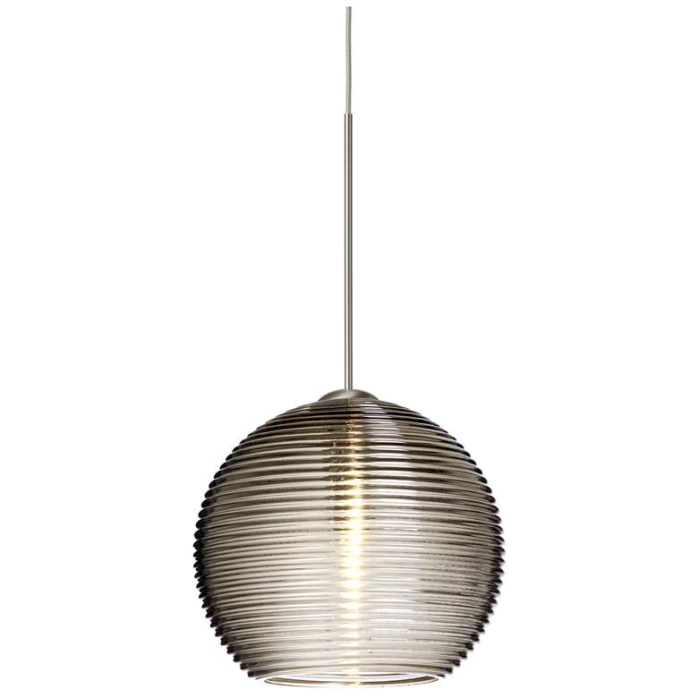 Image 1 Besa Kristall 6 Pendant 6 Wide Gray Finish