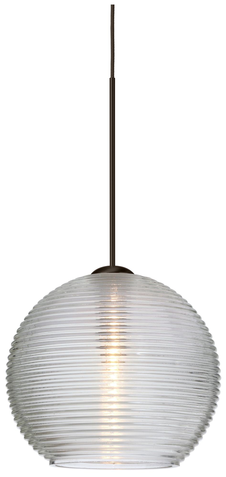 Besa Kristall 6 Pendant 6 Wide Satin Nickel Finish - Made to Order
