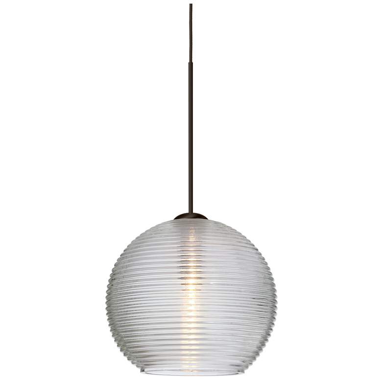 Image 1 Besa Kristall 6 Pendant 6 Wide Satin Nickel Finish