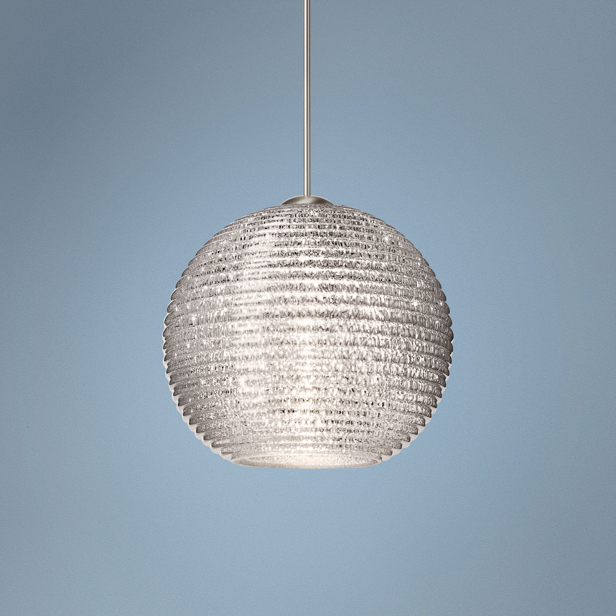 Thumbnail1 of Besa Kristall 6" Wide Glitter Globe Mini Pendant Light - Made to Order
